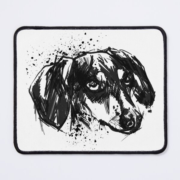 Item preview, Dachshund Ink Portrait Illustration designed and sold by Inkversed.