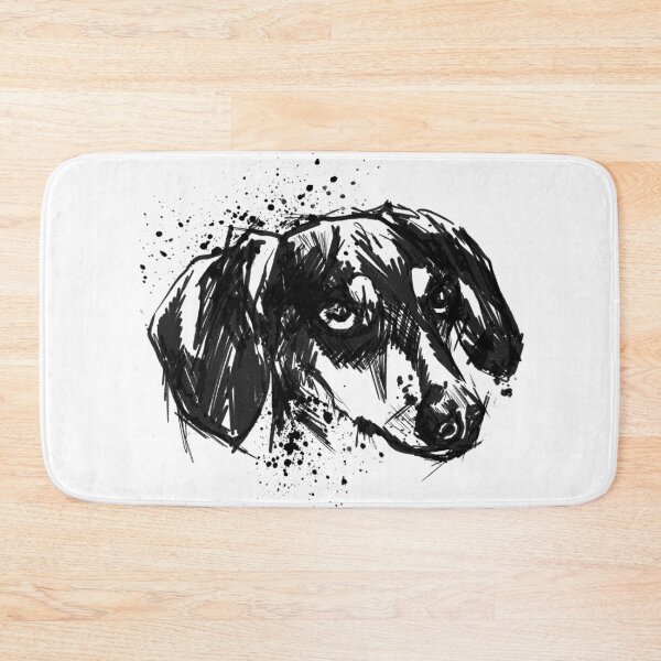 Item preview, Dachshund Ink Portrait Illustration designed and sold by Inkversed.
