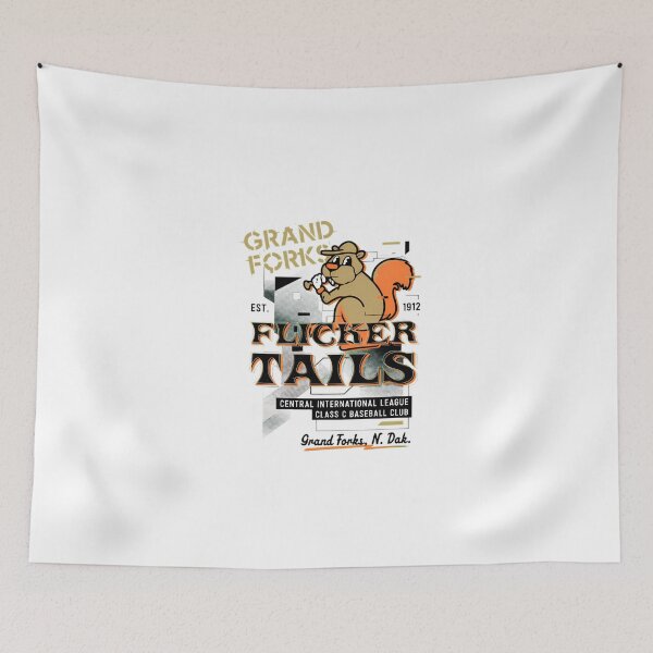 Item preview, Grand Forks Flicker Tails Retro Baseball Club Tee designed and sold by EviBenbato.