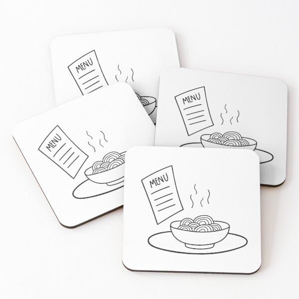 Item preview, Udon Bowl on Tray Beside Menu designed and sold by rasagamastore.
