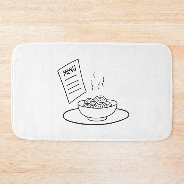 Item preview, Udon Bowl on Tray Beside Menu designed and sold by rasagamastore.