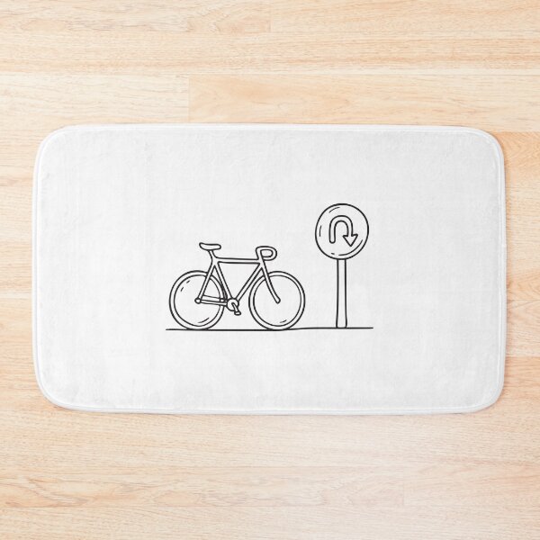 Item preview, Bicycle Near U Turn Road Arrow designed and sold by rasagamastore.