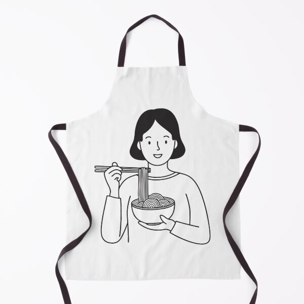 Item preview, A bowl of udon placed in front of someone holding chopsticks designed and sold by rasagamastore.