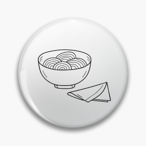 Item preview, Udon Noodles Beside Folded Napkin designed and sold by rasagamastore.
