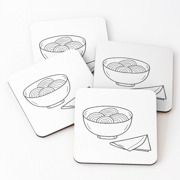 Item preview, Udon Noodles Beside Folded Napkin designed and sold by rasagamastore.