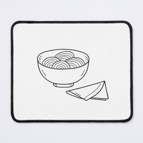 Item preview, Udon Noodles Beside Folded Napkin designed and sold by rasagamastore.
