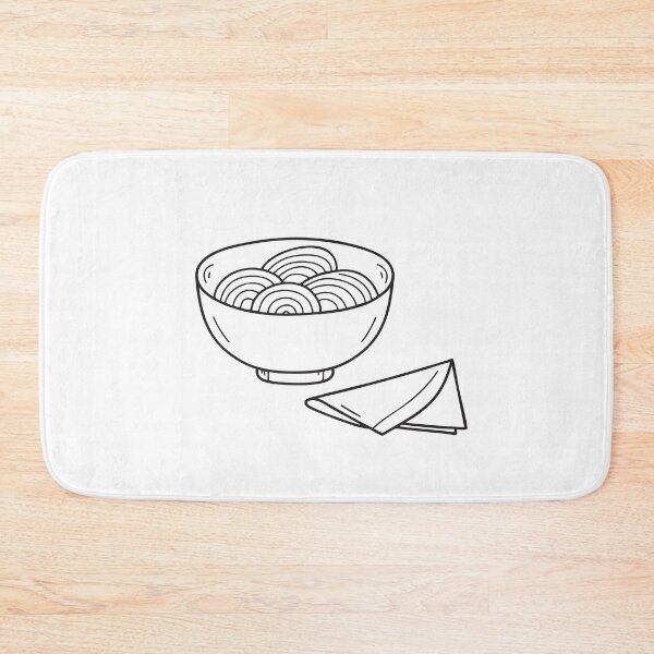 Item preview, Udon Noodles Beside Folded Napkin designed and sold by rasagamastore.