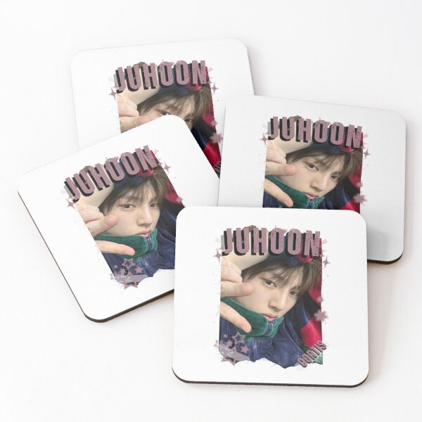 Item preview, CORTISs Juhoon Kpop Boy Group Black and White Collage Digital Art Portrait designed and sold by AJUNICE STUDIO.