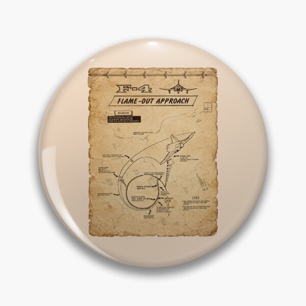 Item preview, F-4 Phantom II Flame-Out Approach Emergency Landing Diagram designed and sold by MilitaryMart.