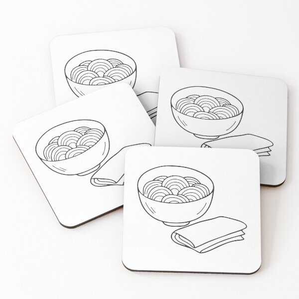 Item preview, Udon Bowl Next to Folded Napkin designed and sold by rasagamastore.
