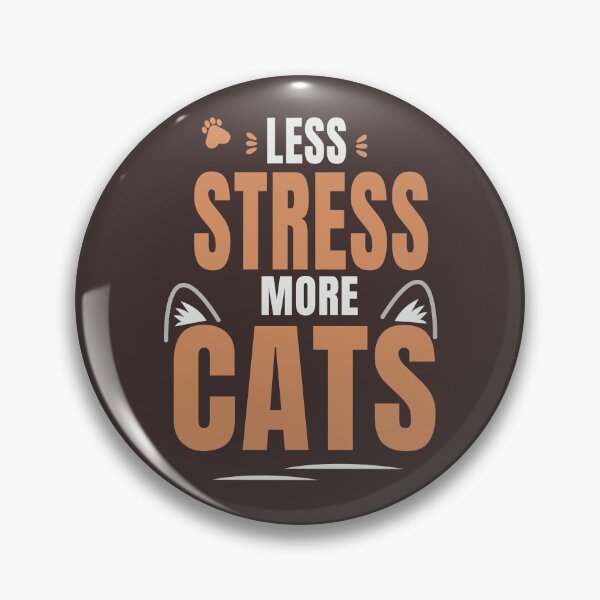 Item preview, Less Stress More Cats | Premium Cat Lover Typography Design designed and sold by HeartAndArtShop.