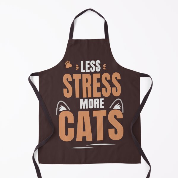 Item preview, Less Stress More Cats | Premium Cat Lover Typography Design designed and sold by HeartAndArtShop.