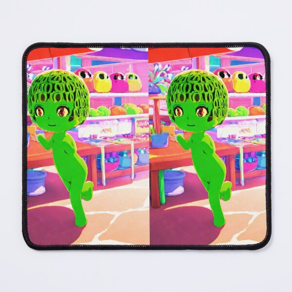 Item preview, Art - Green Humanoid Mascot, Psychedelic and Dreamlike Universe designed and sold by Zone--Gaming.