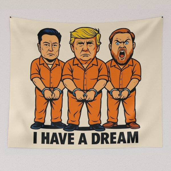 Item preview, Trump Elon Musk Vance Satire designed and sold by Voodoo Store Paranormal Collections.