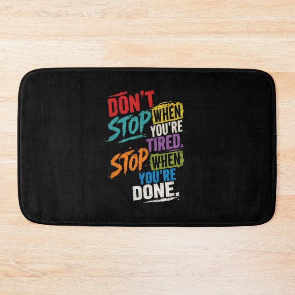 Item preview, Don't Stop When You're Tired Stop When You're Done – Inspirational Typography designed and sold by HumansStuck12.