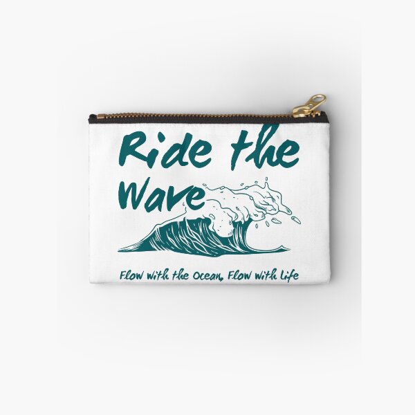 Item preview, Ride The Wave Ocean Motivational Quote Art designed and sold by DAILYNEEDSS.