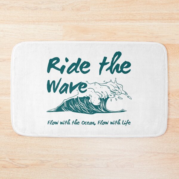 Item preview, Ride The Wave Ocean Motivational Quote Art designed and sold by DAILYNEEDSS.