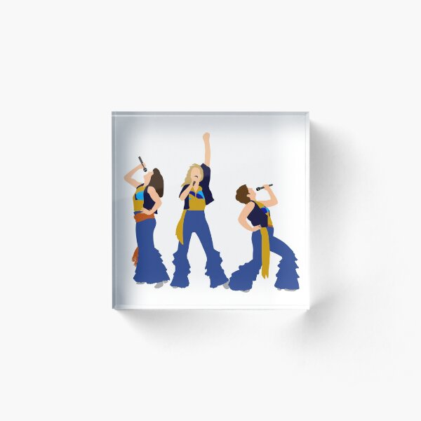 Donnna and the Dynamos Young Acrylic Block