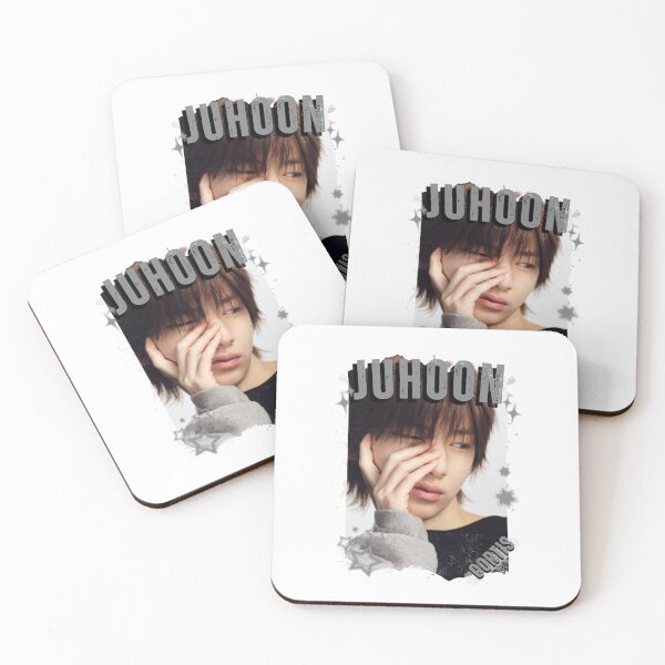 Item preview, CORTISs Juhoon Kpop Boy Group Black and White Collage Digital Art Portrait designed and sold by AJUNICE STUDIO.