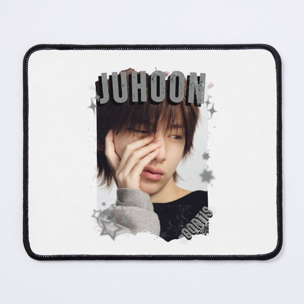 Item preview, CORTISs Juhoon Kpop Boy Group Black and White Collage Digital Art Portrait designed and sold by AJUNICE STUDIO.