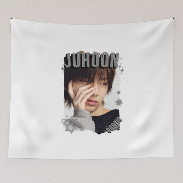 Item preview, CORTISs Juhoon Kpop Boy Group Black and White Collage Digital Art Portrait designed and sold by AJUNICE STUDIO.
