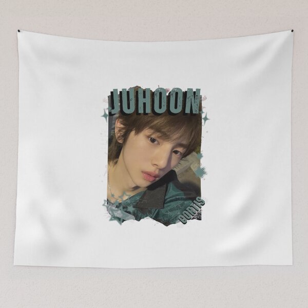 Item preview, CORTISs Juhoon Kpop Boy Group Black and White Collage Digital Art Portrait designed and sold by AJUNICE STUDIO.