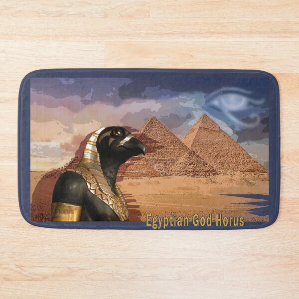 Item preview, Horus Egyptian Falcon God Watching Over Pyramids (by ACCI)  designed and sold by VanyssaGraphics.