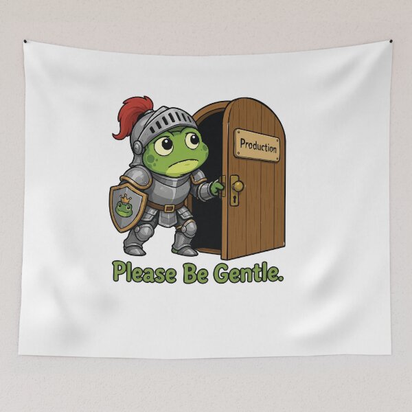 Item preview, Please Be Gentle Frog designed and sold by SimplePoDesign.