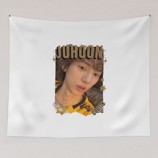 Item preview, CORTISs Juhoon Kpop Boy Group Black and White Collage Digital Art Portrait designed and sold by AJUNICE STUDIO.