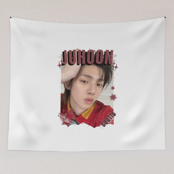 Item preview, CORTISs Juhoon Kpop Boy Group Black and White Collage Digital Art Portrait designed and sold by AJUNICE STUDIO.