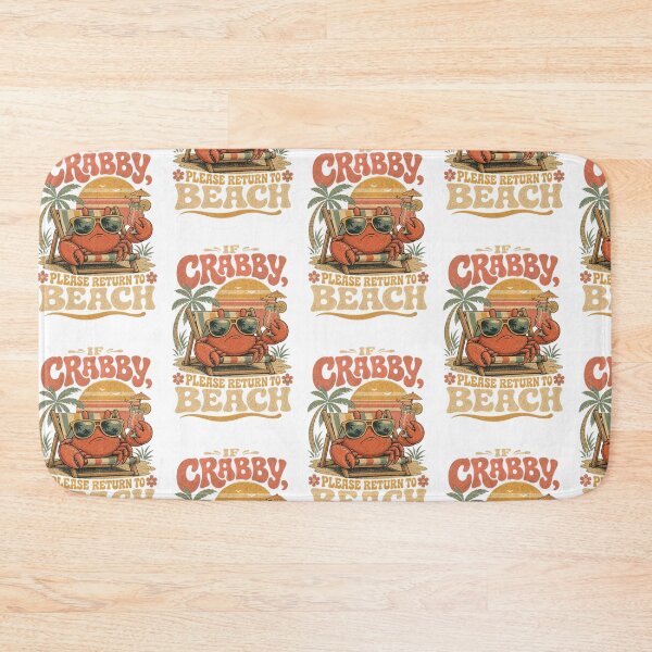 Item preview, If Crabby Please Return to Beach Retro Summer designed and sold by mo-carnival.