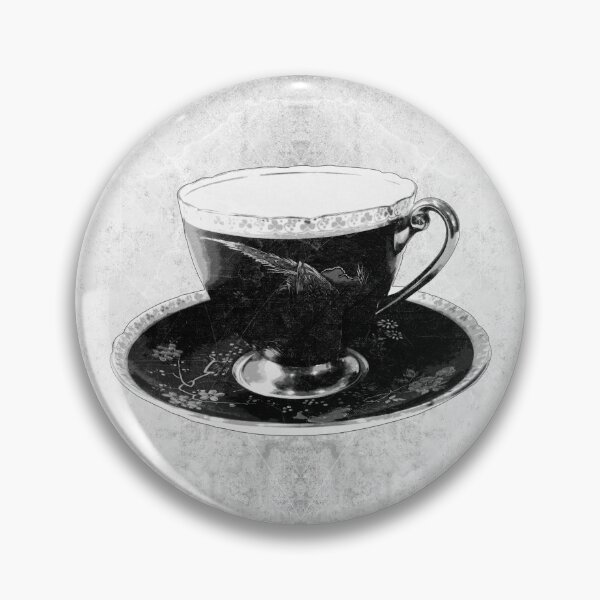 Item preview, Vintage Bone China Teacup Saucer Dark Victorian Porcelain Art designed and sold by Ghoul Enterprises.