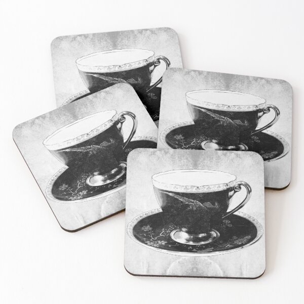 Item preview, Vintage Bone China Teacup Saucer Dark Victorian Porcelain Art designed and sold by Ghoul Enterprises.
