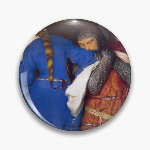 Item preview, The Meeting on the Turret Stairs romantic lovers portrait painting by Frederic William Burton designed and sold by Jéanpaul  Ferro.