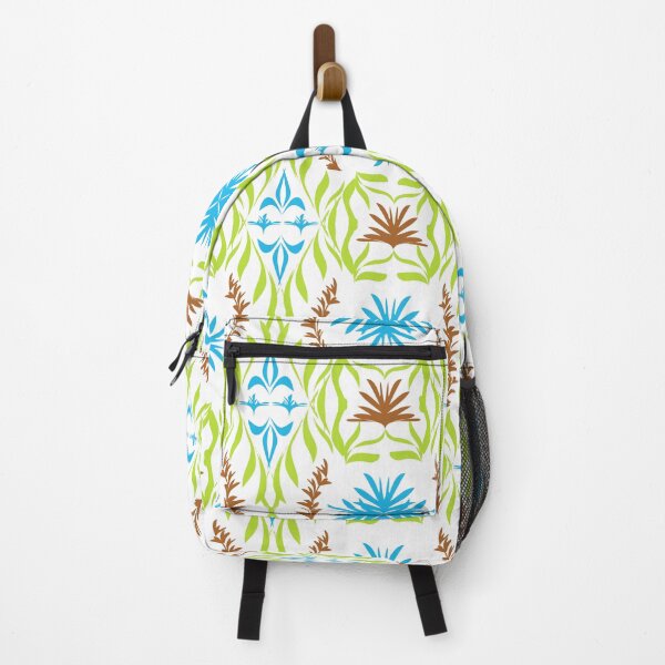 Item preview, Abstract Botanical Seamless Pattern with Blue Floral Motifs and Green Leaves designed and sold by Ei-Ei.