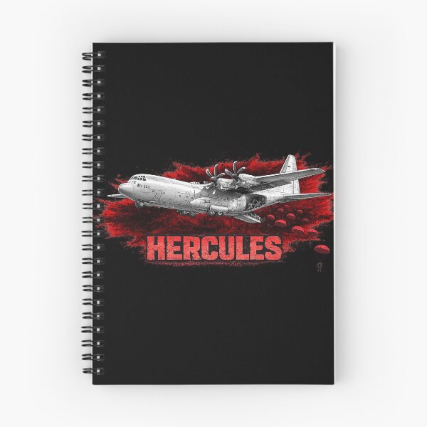 Item preview, C-130 Hercules Airborne Assault | Military Paratrooper Line Art Aviation Design designed and sold by Aerolovers.
