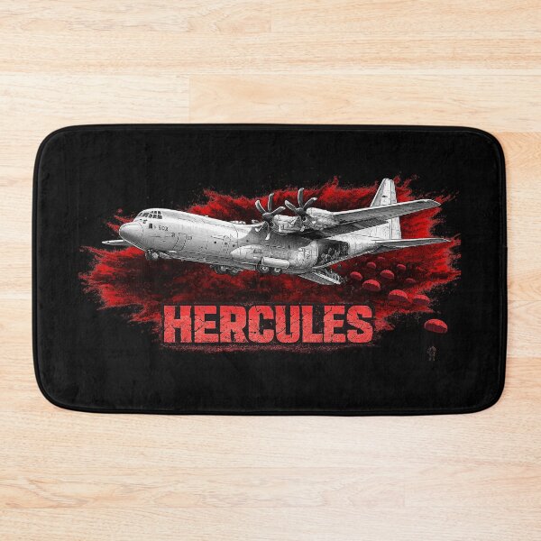 Item preview, C-130 Hercules Airborne Assault | Military Paratrooper Line Art Aviation Design designed and sold by Aerolovers.