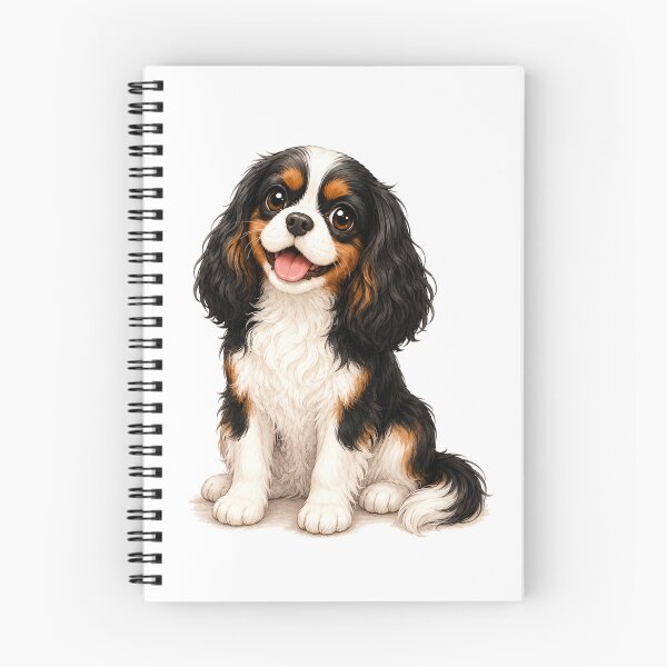 Item preview, Cavalier King Charles Spaniel Tricolor | Happy Companion Artwork designed and sold by SakuraWaStyle.