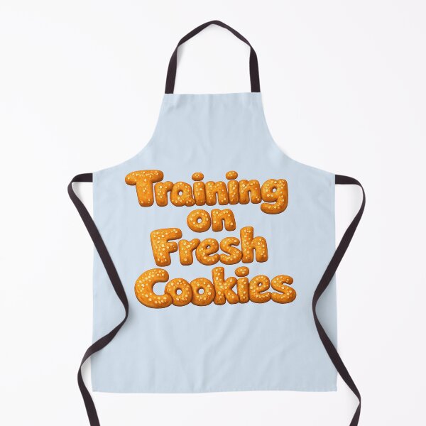 Item preview, Training on Fresh Cookies – Funny Machine Learning & AI Bread Pun – Light Blue Background designed and sold by Nerd Romance Café.