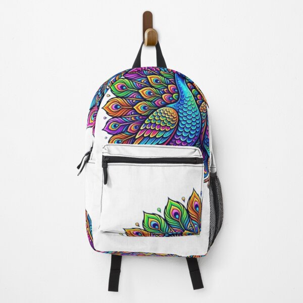 Item preview, Vibrant Rainbow Peacock Trio Art designed and sold by BRTSHA88.