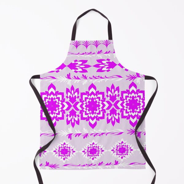 Item preview, Luxury Fuchsia Folk Floral Seamless Border Pattern with Ornamental Motifs designed and sold by Ei-Ei.