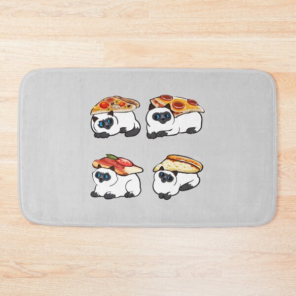 Item preview, Pizza Siamese Cat designed and sold by Huebucket.