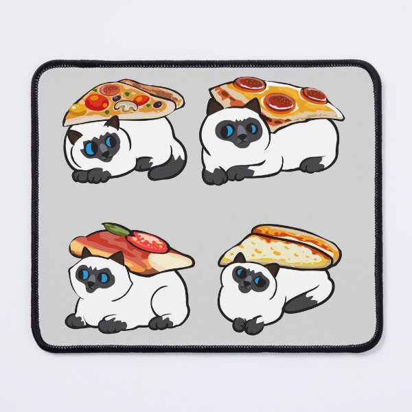 Item preview, Pizza Siamese Cat designed and sold by Huebucket.