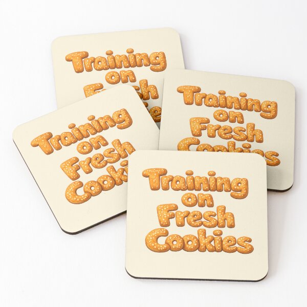 Artikelvorschau, Training on Fresh Cookies – Funny Machine Learning & AI Bread Pun – Vanilla Background entworfen und verkauft von Nerd Romance Café.