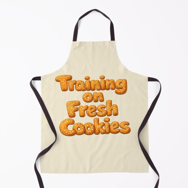Item preview, Training on Fresh Cookies – Funny Machine Learning & AI Bread Pun – Vanilla Background designed and sold by Nerd Romance Café.