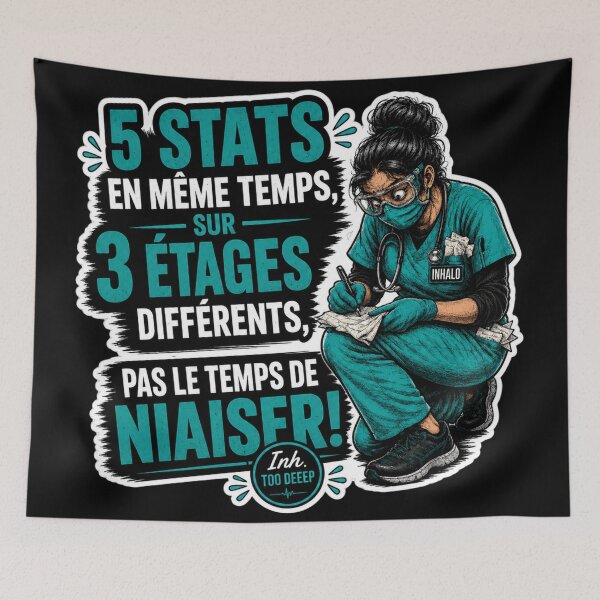 Item preview, 5 Stats at the Same Time, 3 Different Floors – No Time to Mess Around! | Respiratory Therapist Gift designed and sold by CollectionsJEm.