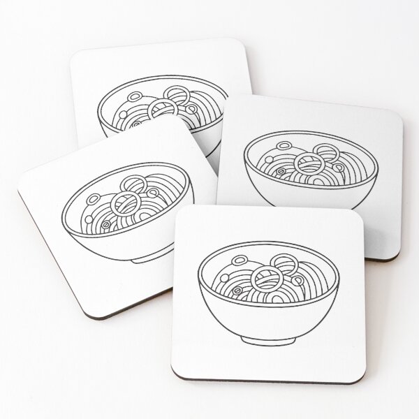 Item preview, A bowl of udon noodles topped with green onion slices designed and sold by rasagamastore.