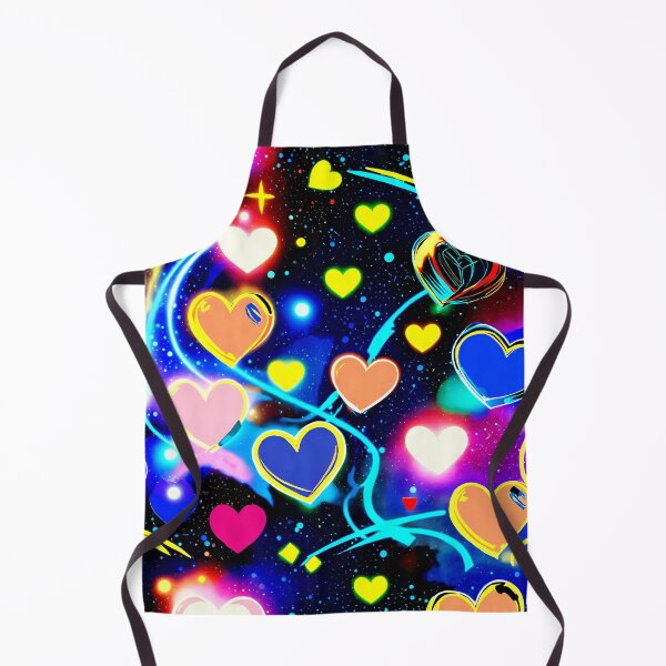 Item preview, Galaxy Neon Hearts Pattern – Colorful Love Aesthetic Design designed and sold by IMuDesigner.