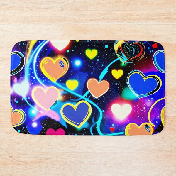 Item preview, Galaxy Neon Hearts Pattern – Colorful Love Aesthetic Design designed and sold by IMuDesigner.