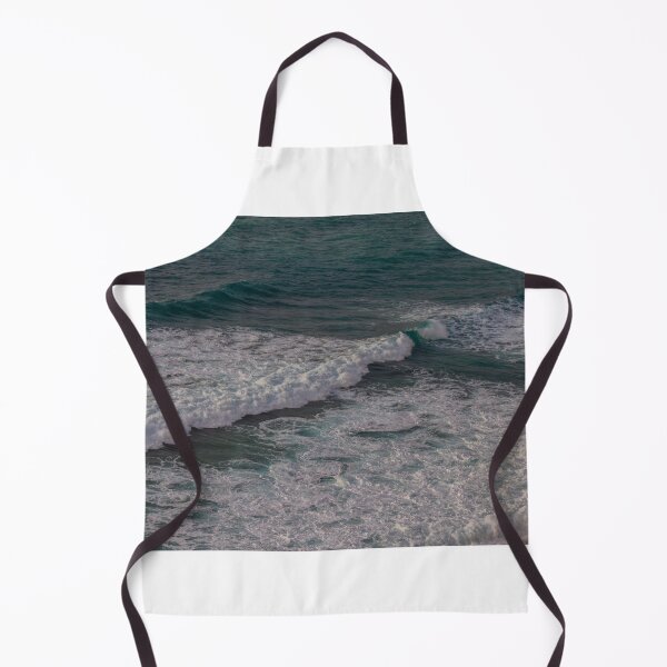 Item preview, Ocean Waves Crashing Over Turbulent Sea With White Foam and Rolling Surf Along Coastline designed and sold by Nmallia.